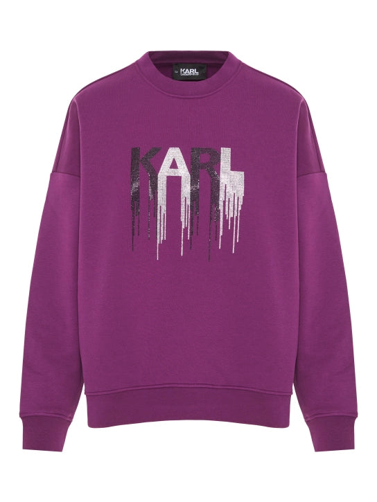 Karl Lagerfeld Φούτερ Rhinestone 236W1807