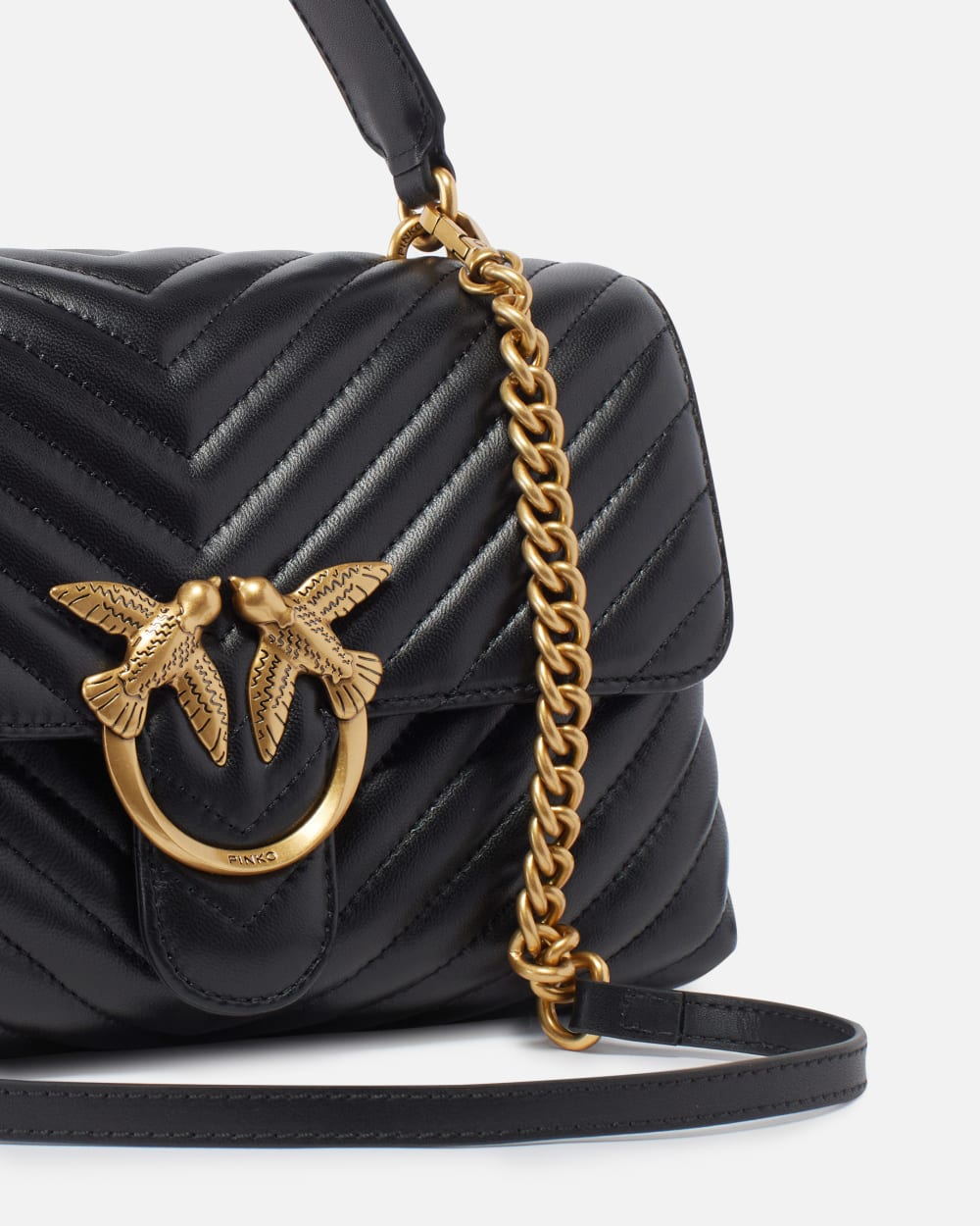 Pinko Classic Lady Love Bag Puff Chevron 100043 A0GK