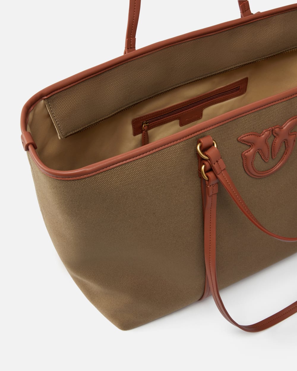 Pinko Canvas Shopping Bag 104714 A2G2