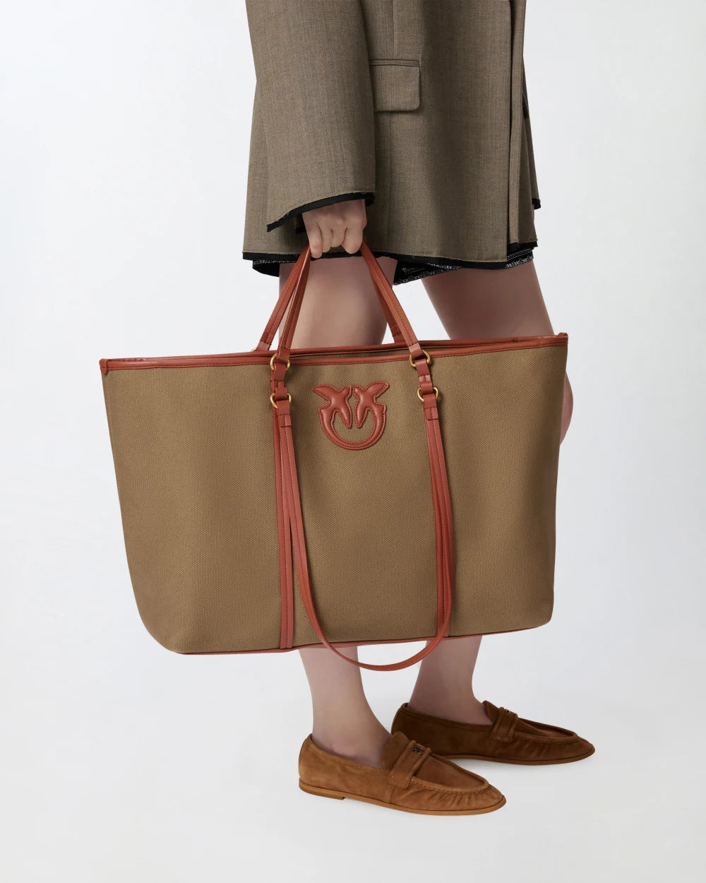 Pinko Canvas Shopping Bag 104714 A2G2
