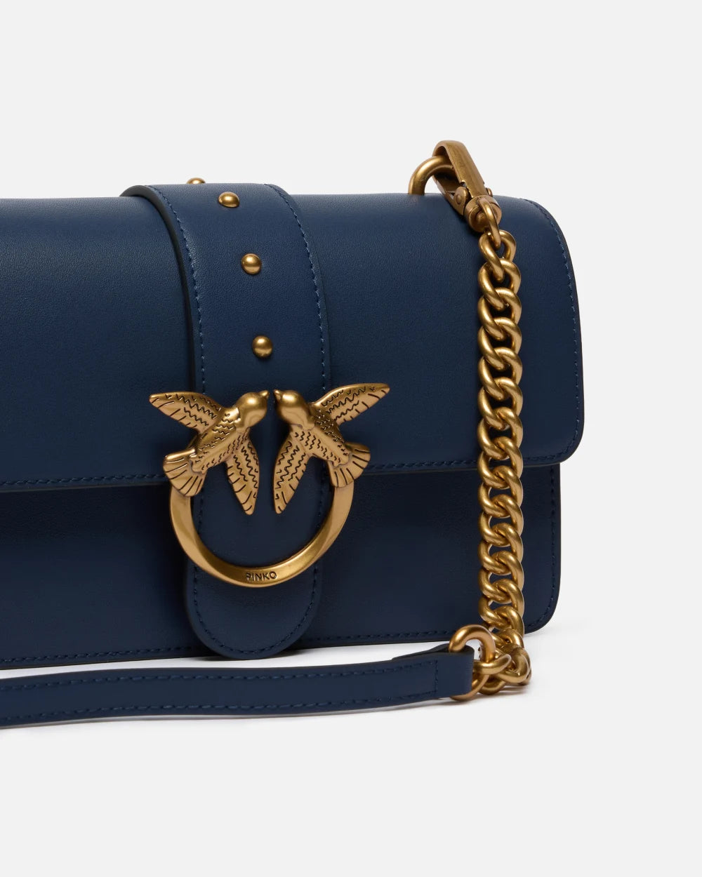 Pinko Μικρή δερματίνη τσάντα Love Bag One με λουρί 105856 A0F1