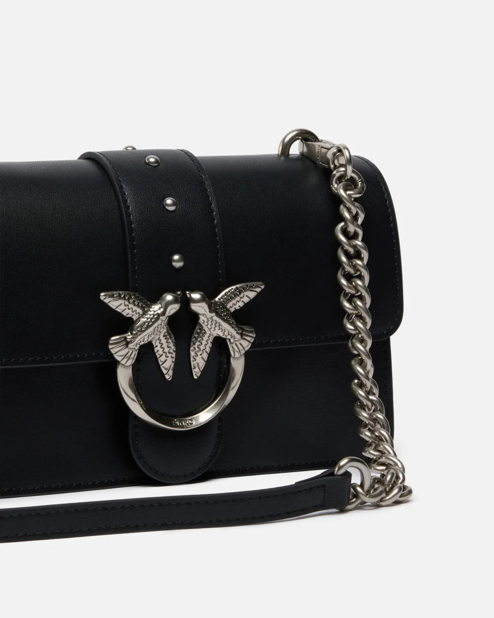 Pinko Μικρή δερματίνη τσάντα Love Bag One με λουρί 105856 A0F1