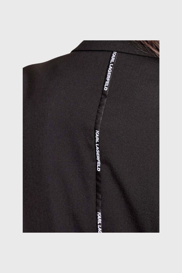Karl Lagerfeld Logo Tape Relaxed Blazer B1W14012