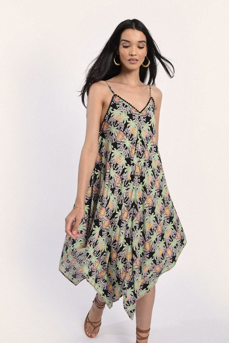 Molly Bracken Asymmetric Printed Φόρεμα N31BP