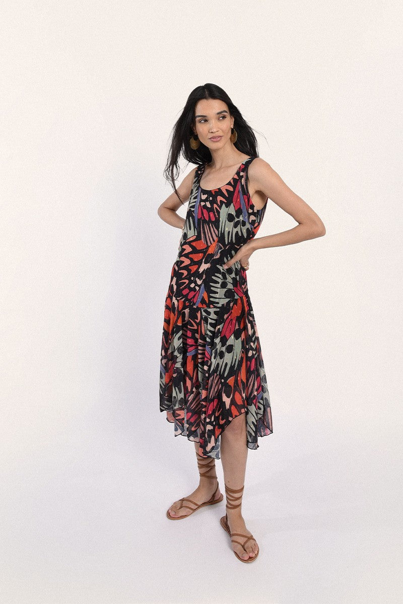 Molly Bracken Asymmetrical Printed Φόρεμα RR115
