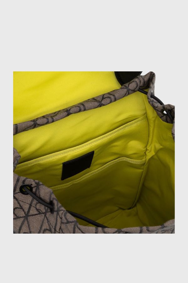 Calvin Klein Mixed Emblem Aop Flap Backpack LV04D3378G
