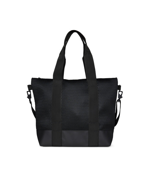 Rains Tote Bag Mesh Mini Black 14170