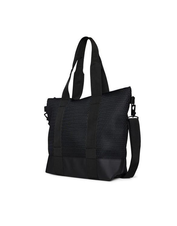 Rains Tote Bag Mesh Mini Black 14170