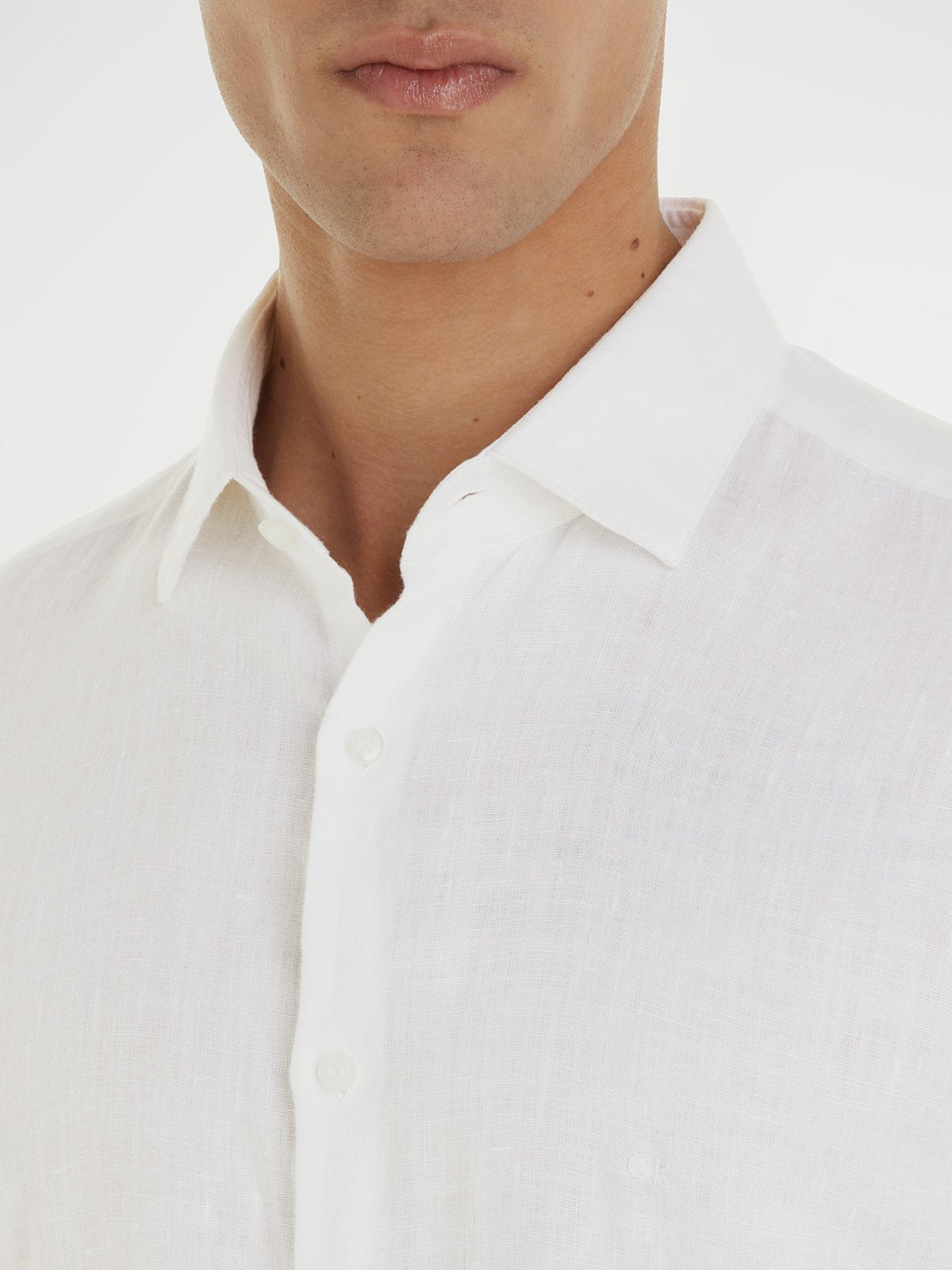 Calvin Klein Linen Solid Slim Πουκάμισο K10K1092860K4