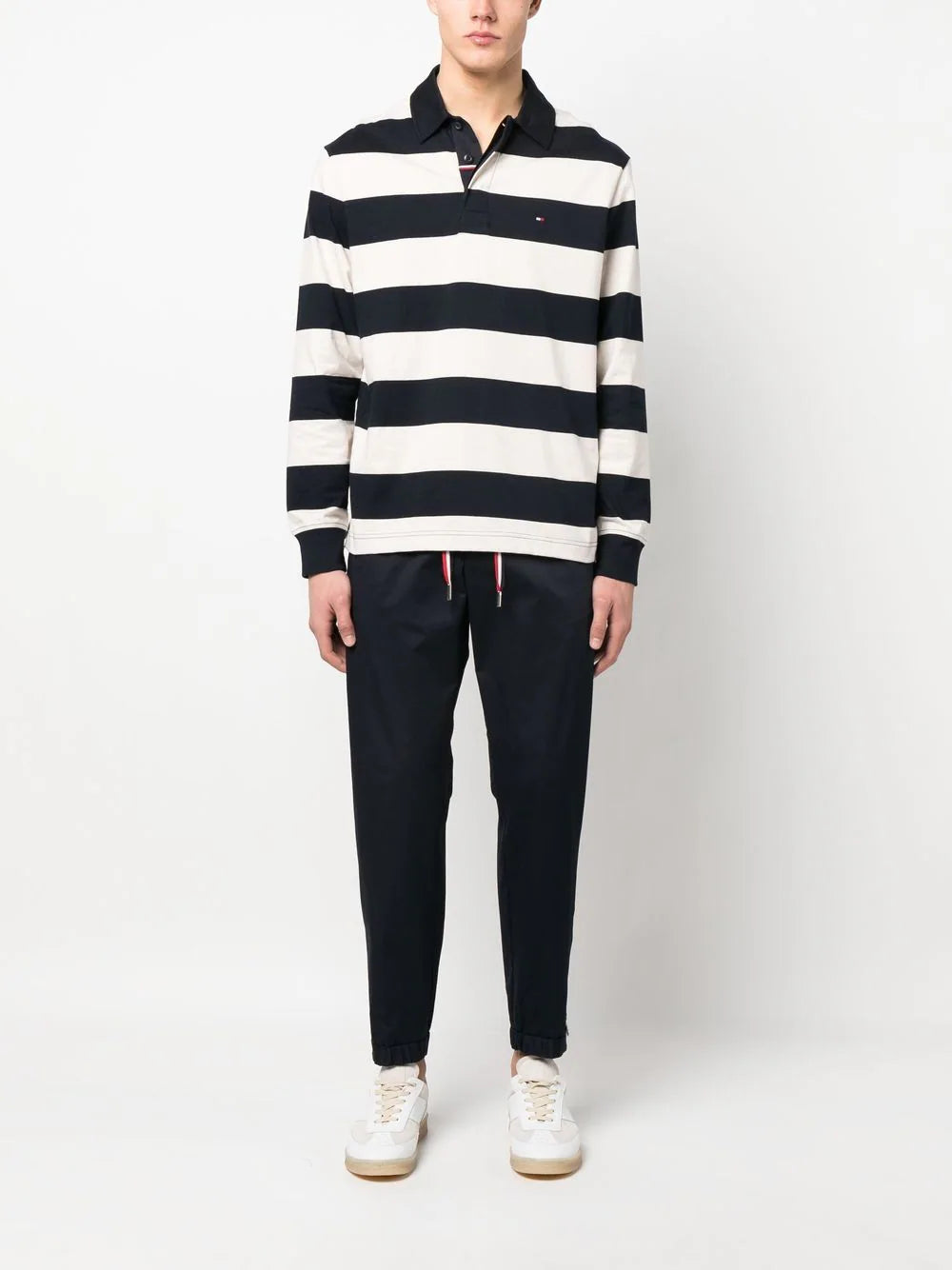 Tommy Hilfiger Ριγέ Πόλο Μπλούζα σε Κανονική Γραμμή MW0MW29671