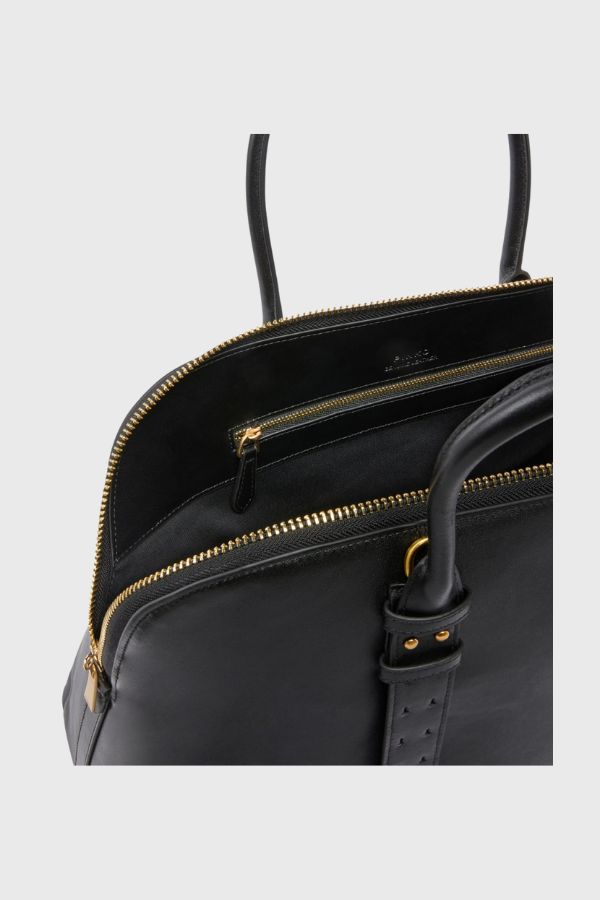 Pinko Maxi Leather Escape Bag Bowling Bag 105172 A0QO