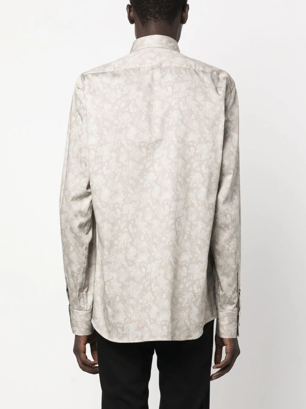 Karl Lagerfeld foral-print long-sleeve shirt 605003 533605