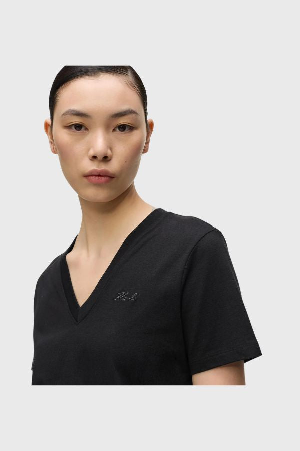 Karl Lagerfeld Essential V-Neck T-shirt B2W17096