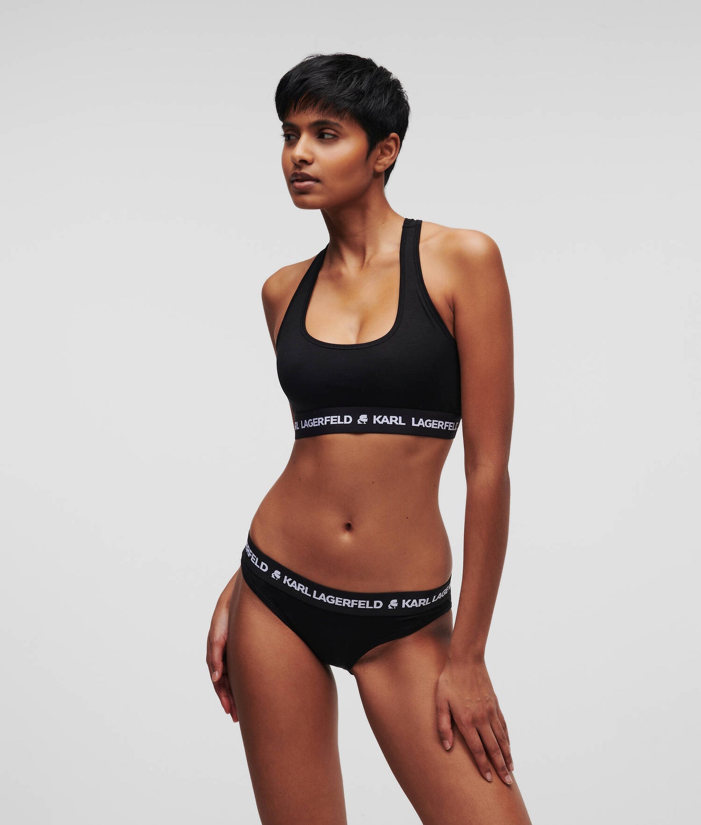 Karl Lagerfeld Logo Bralette 211W2102