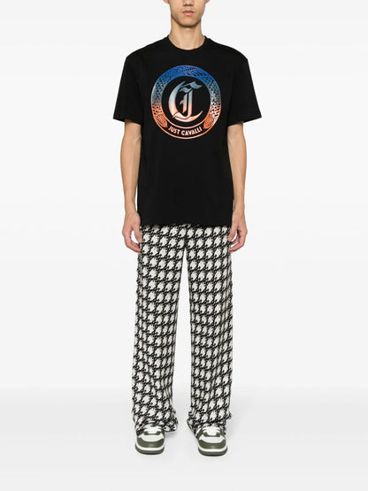Just Cavalli logo-print cotton T-shirt 76OAHG04CJ318