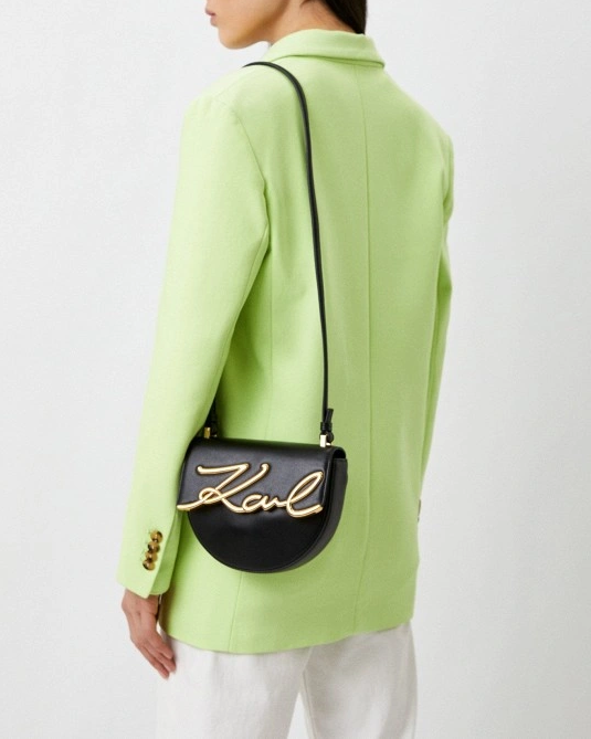 Karl Lagerfeld K/Signature Sm Saddle Bag 235W3060