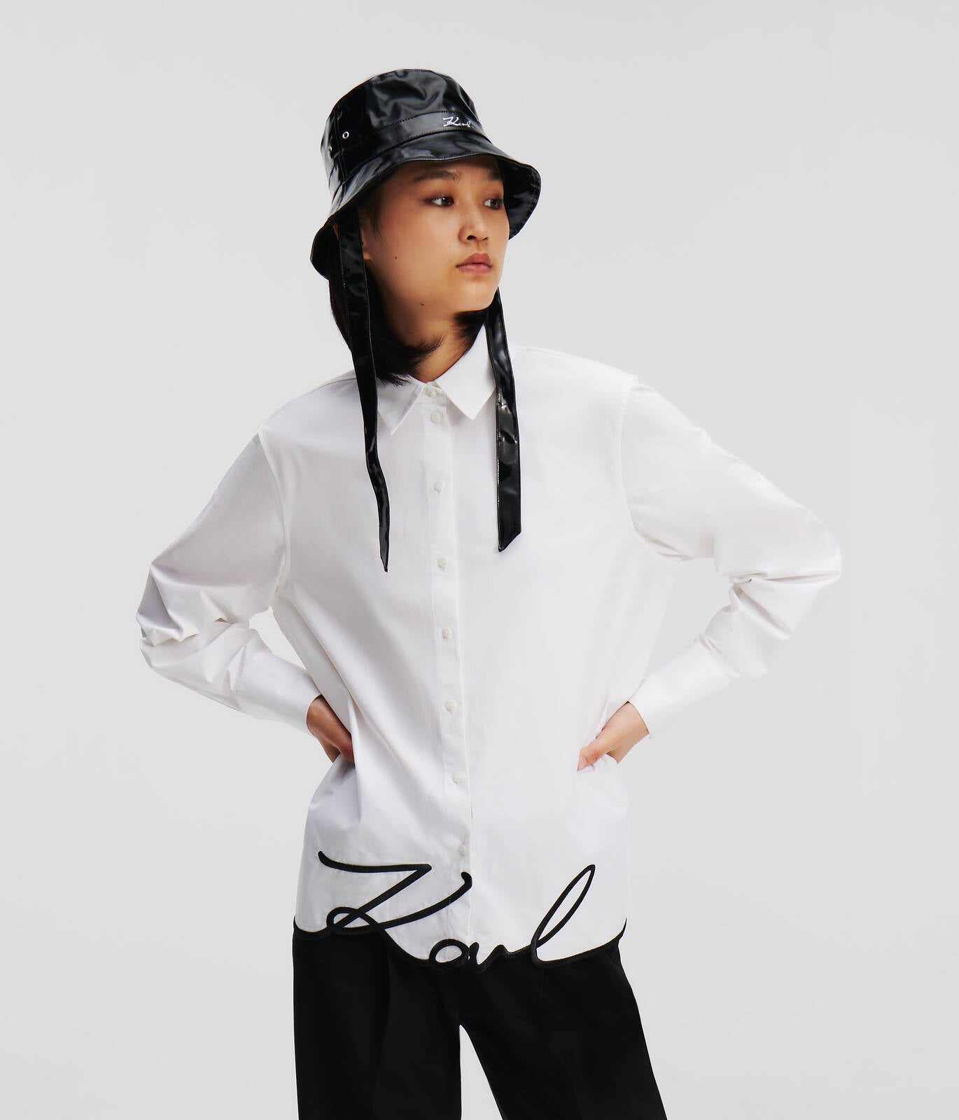 Karl Lagerfeld Hem Signature Shirt 236W1606