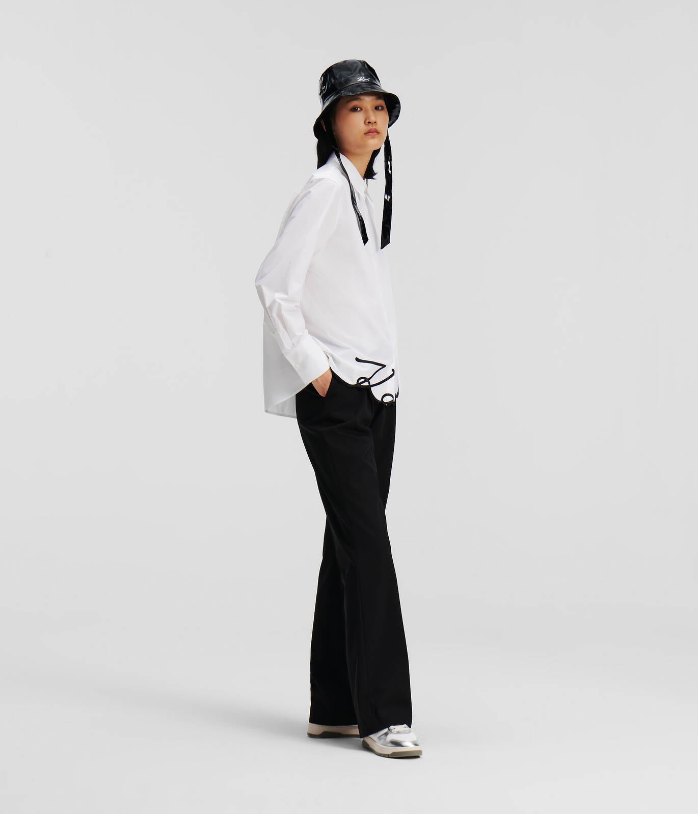 Karl Lagerfeld Hem Signature Shirt 236W1606