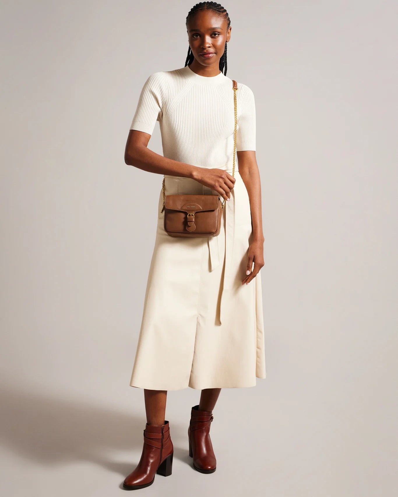 Ted Baker Esinia Leather Webbing Camera Bag 270676