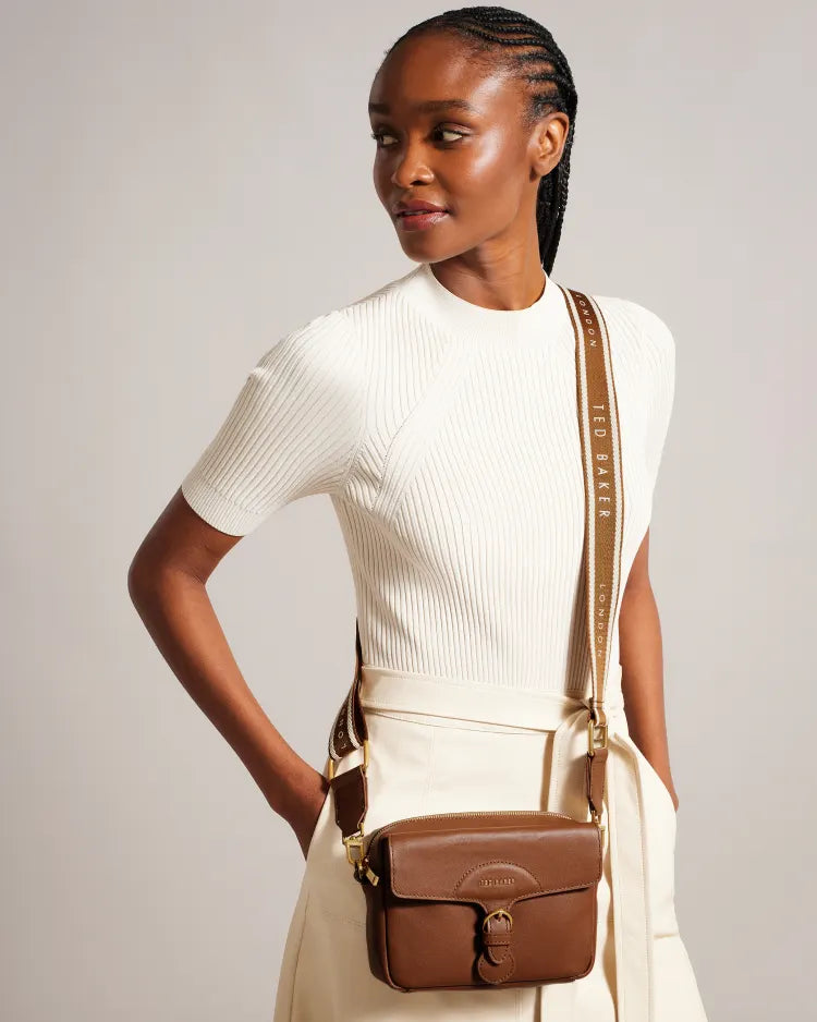 Ted Baker Esinia Leather Webbing Camera Bag 270676