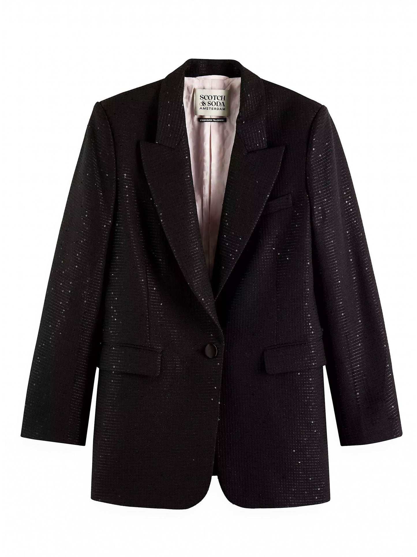Scotch & Soda Black Base Sequin Blazer 174112