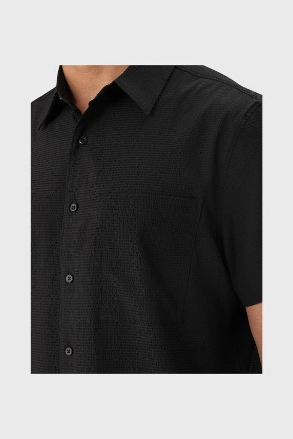 Calvin Klein Solid Seersucker Classic Shirt LV04LF109G