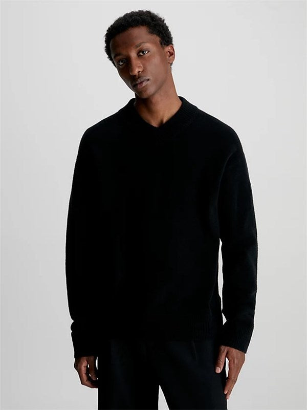 Calvin Klein Blend V-Neck Πουλόβερ K10K111962BEH