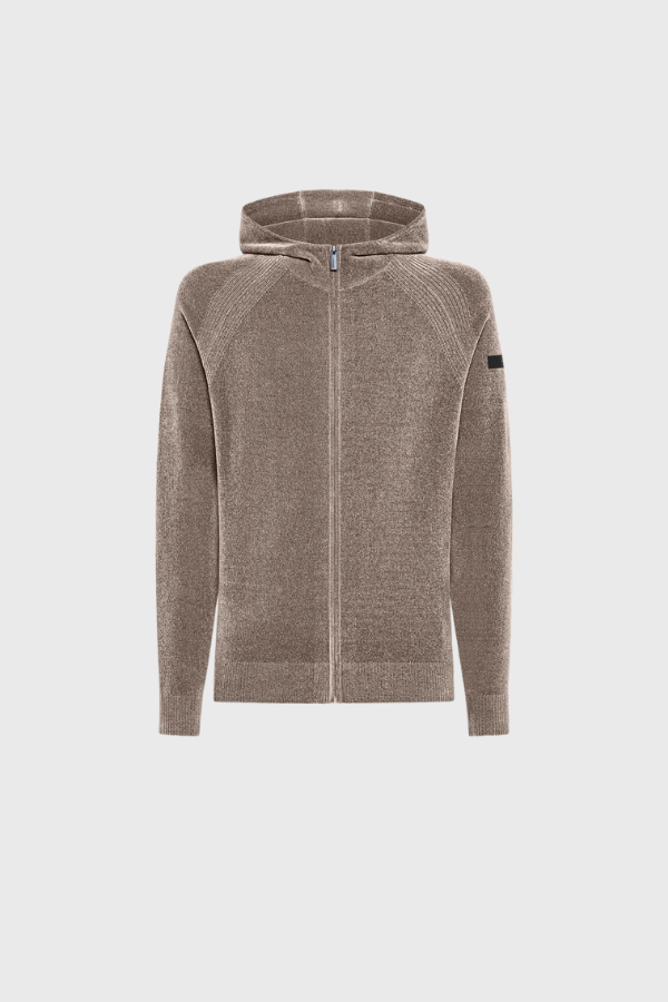 Rrd Velvet Hood Zip Knit Ζακέτα W25136