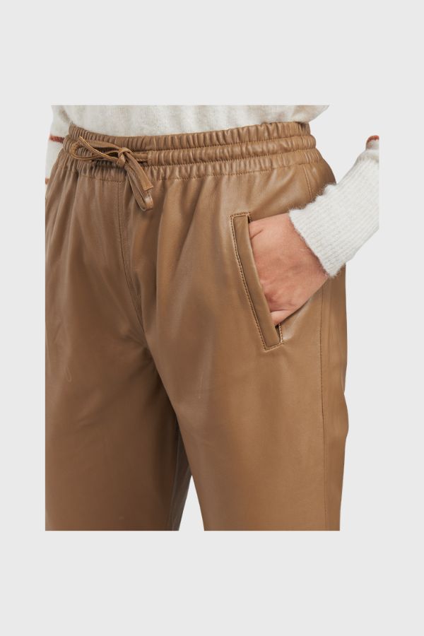 Oakwood Gift Δερμάτινο Γυναικείο Παντελόνι 63641-506