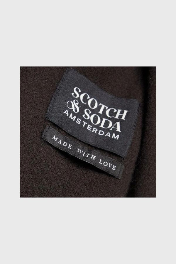 Scotch & Soda Virgin Wool Fringed Woven Scarf 169440