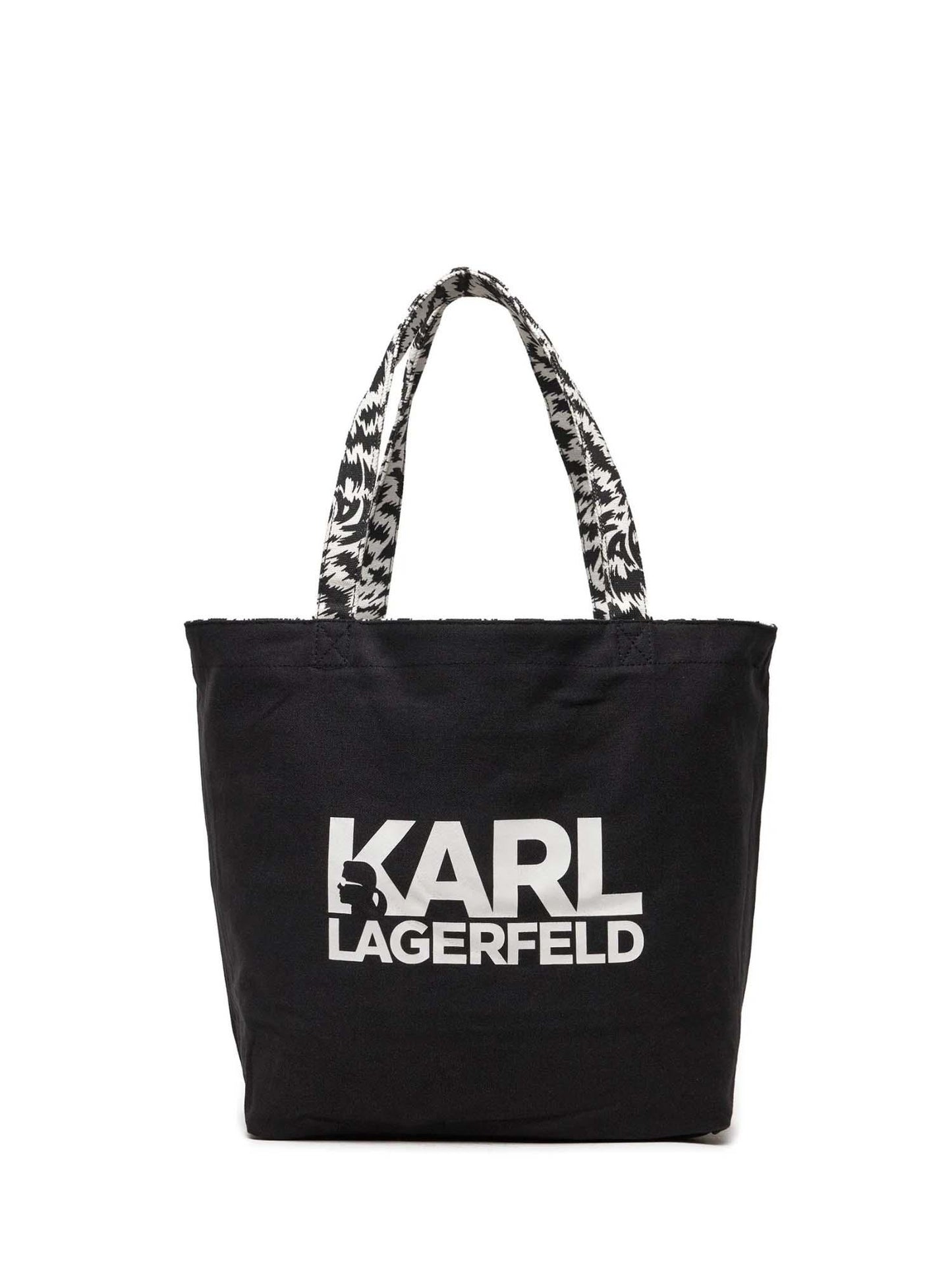 Karl Lagerfeld K/Zebra Reversible Canvas Tote 241W3887