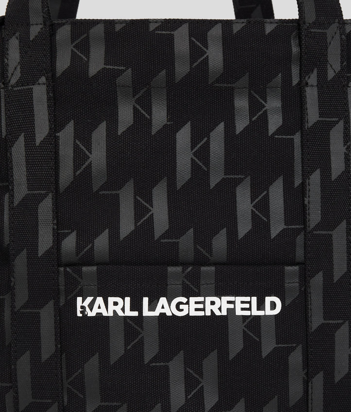 Karl Lagerfeld K/Monogram Xl Canvas Shopper Bag A3M50012