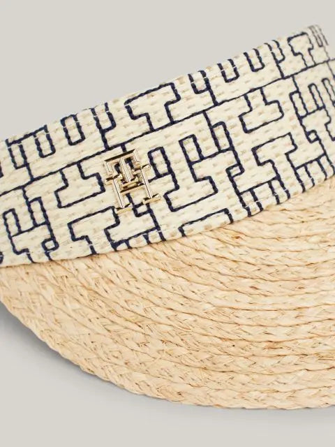 Tommy Hilfiger TH Monogram Ψάθινο Visor AW0AW16041