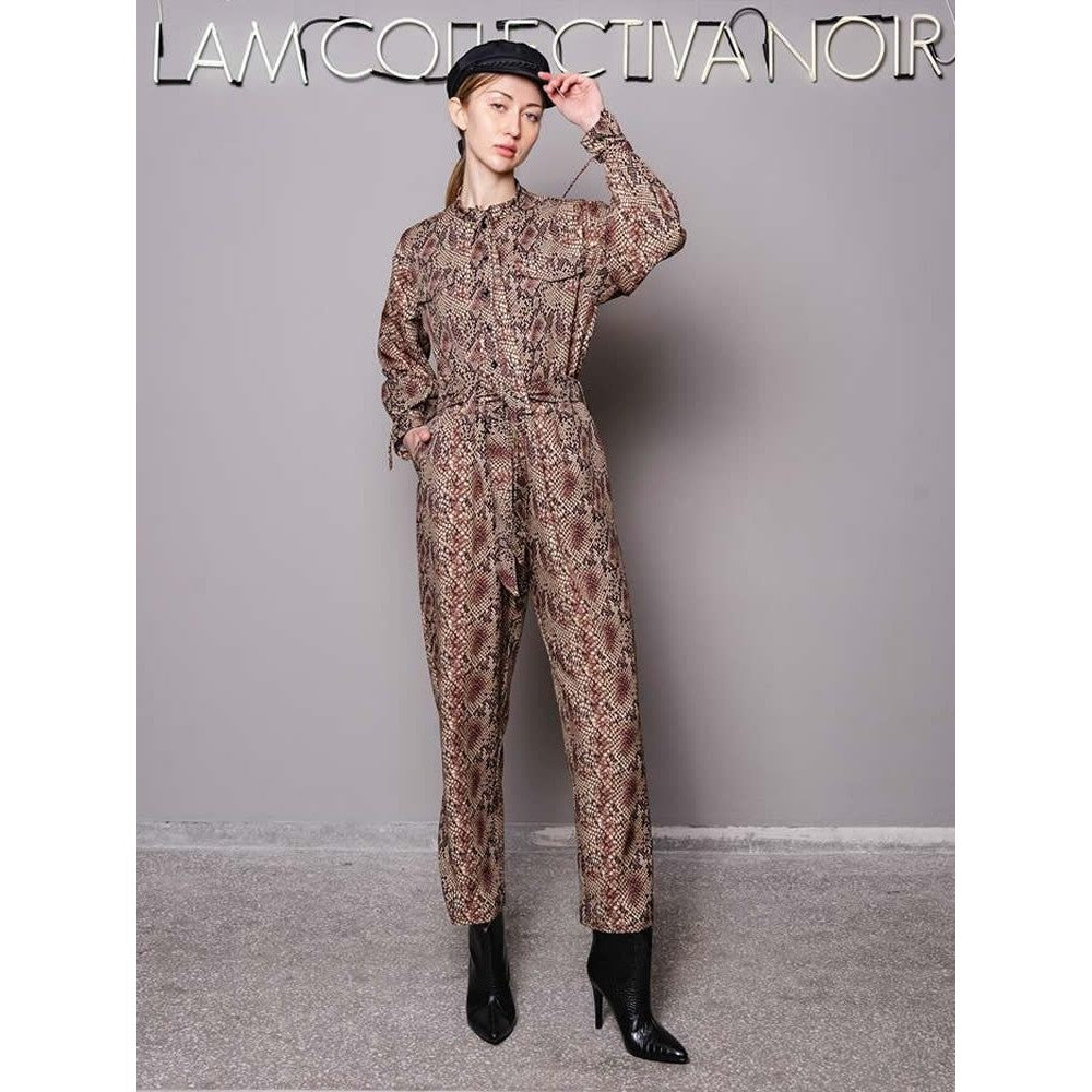 Collectiva Noir Kirsten Brown Jumpsuit CNI1WB22JMB