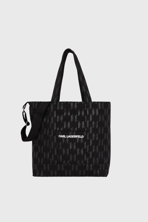Karl Lagerfeld K/Monogram Xl Canvas Shopper Bag A3M50012