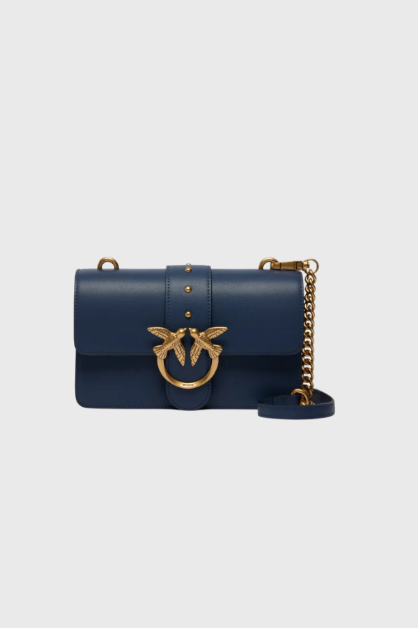 Pinko Μικρή δερματίνη τσάντα Love Bag One με λουρί 105856 A0F1