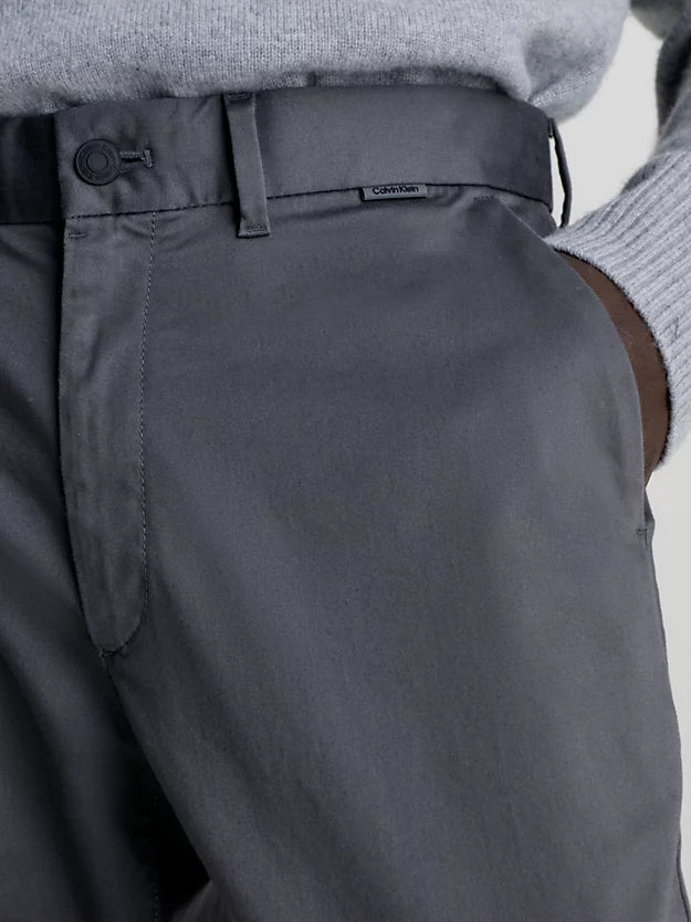Calvin Klein Satin Stretch Slim Παντελόνι K10K110963