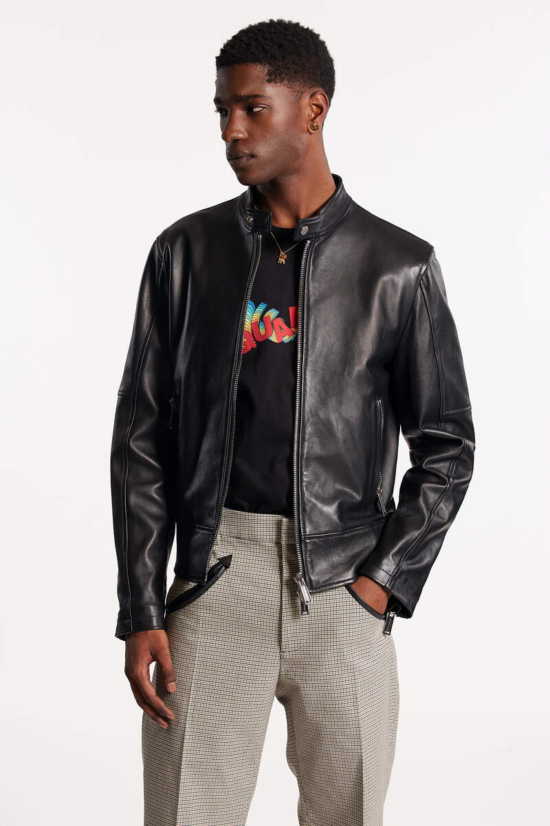 Dsquared2 Biker Bomber Δερμάτινο S74AM1328-SY1491-900