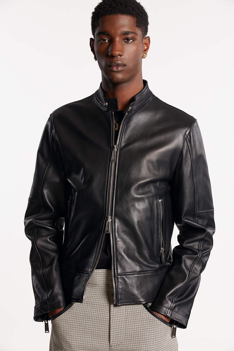 Dsquared2 Biker Bomber Δερμάτινο S74AM1328-SY1491-900