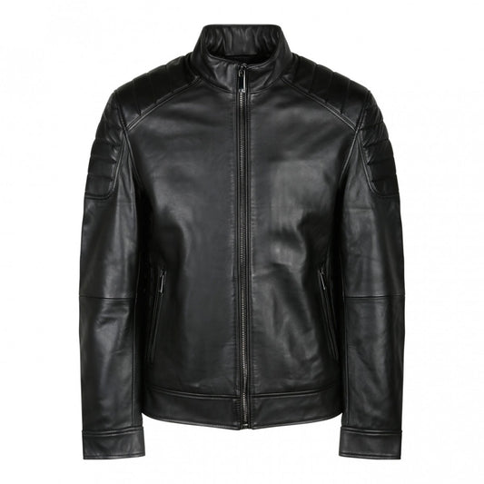 Calvin Klein Black Leather Jacket K10K111941-BEH