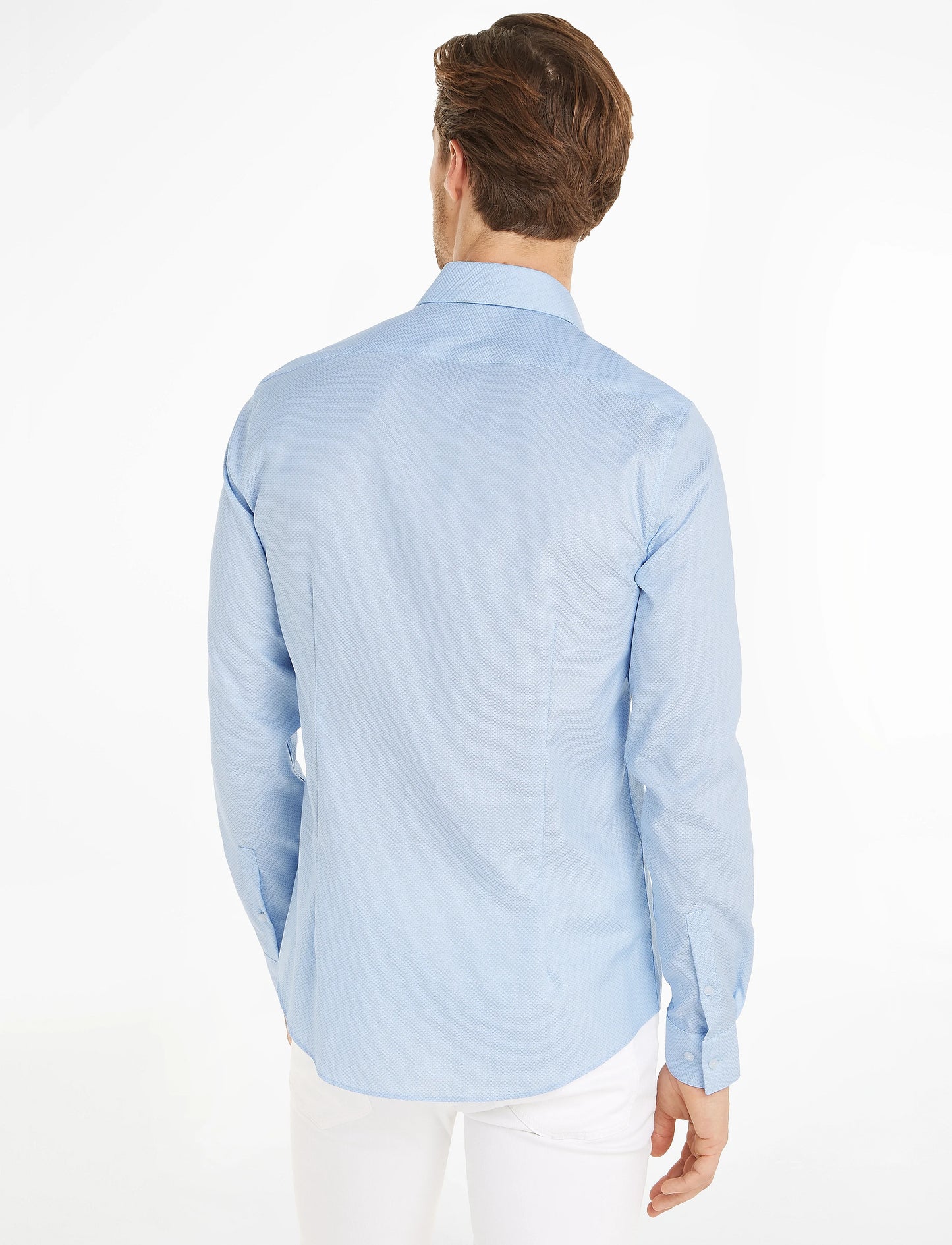 Calvin Klein Stretch Collar Tonal Slim Shirt K10K112588