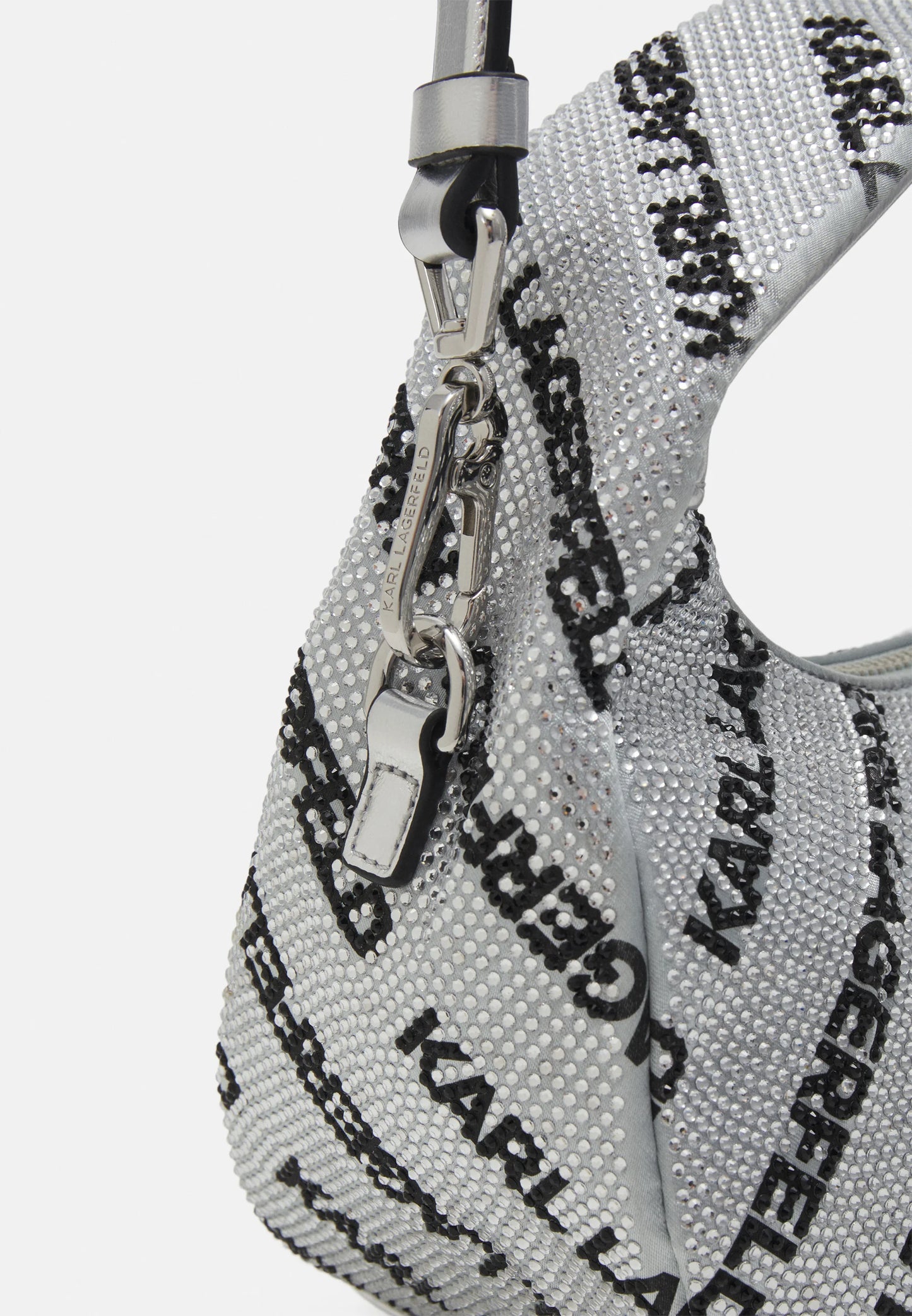 Karl Lagerfeld Rhinestone Hobo Bag 240W3026