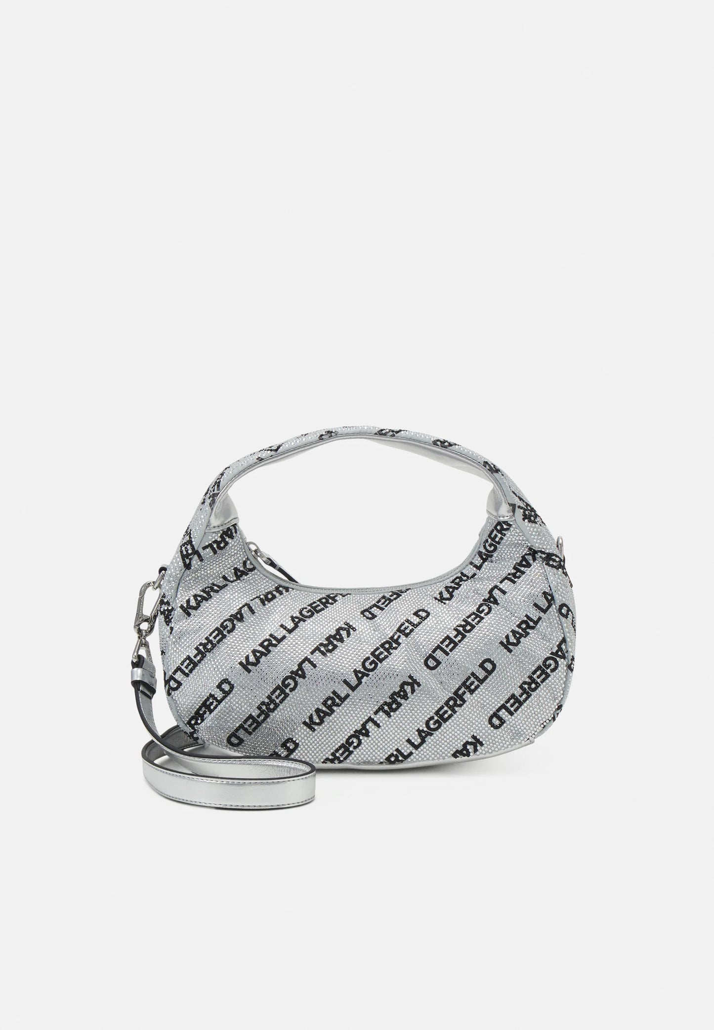 Karl Lagerfeld Rhinestone Hobo Bag 240W3026