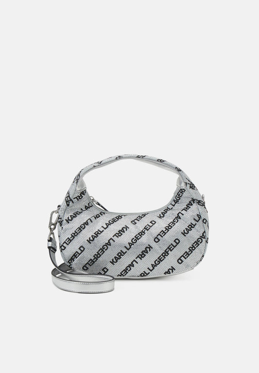 Karl Lagerfeld Rhinestone Hobo Bag 240W3026