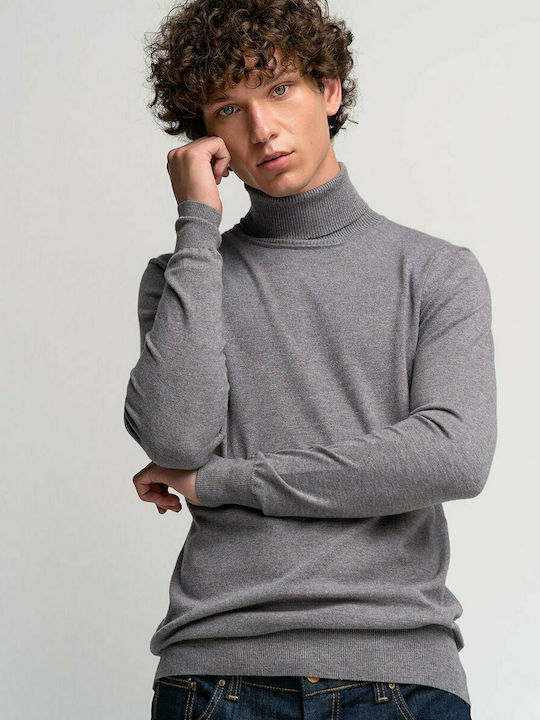 Tailor Made Knitwear Ανδρικό Πουλόβερ Ζιβάγκο Rust M556M