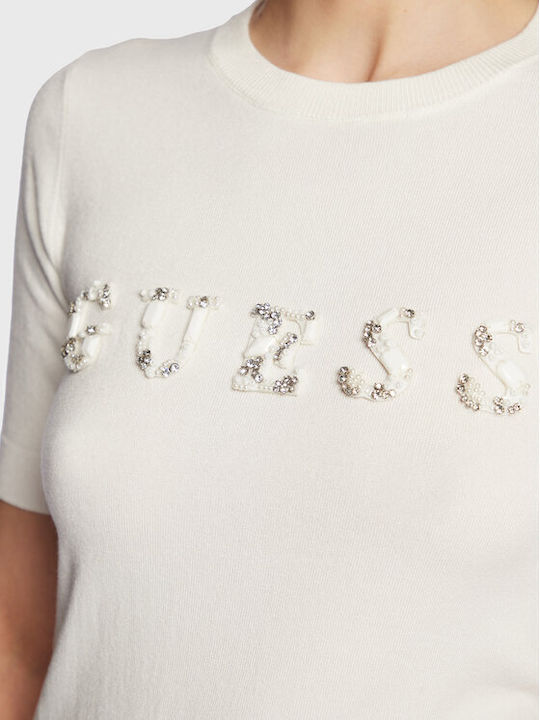 Guess Chantal Black T-shirt With Logo Accent W3RR46Z2NQ2