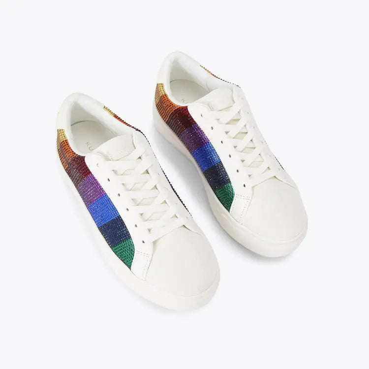 Kurt Geiger Laney Stripe Crystal Sneaker 9354599209