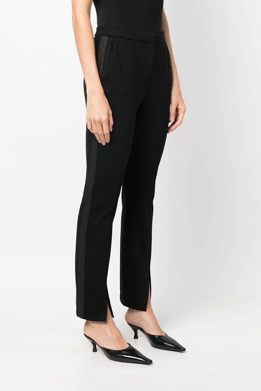Karl Lagerfeld Logo-Tape Straight-Leg Παντελόνι 235W1000