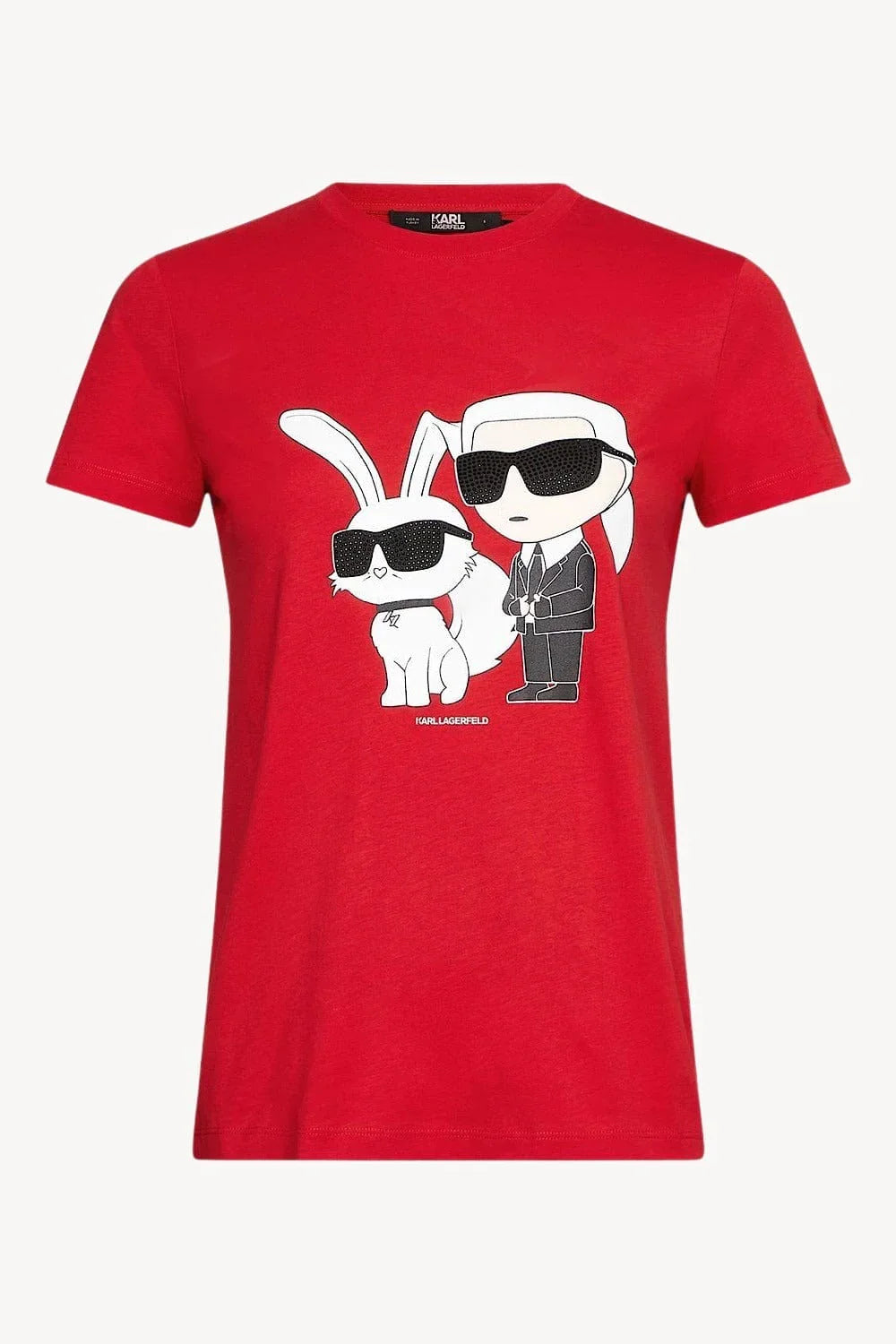 Karl Lagerfeld Karl Choupette Print T-shirt Black 230W1709