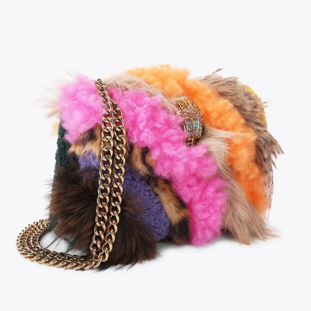Kurt Geiger Mini Faux Fur Kensington Bag 5019699999